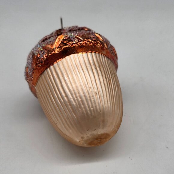 Inge Glas Acorn German Glass Christmas Ornament 3" - Picture 4 of 5